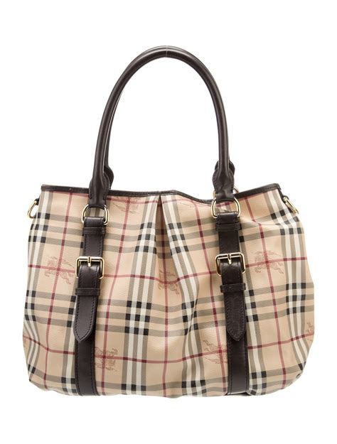 Burberry Haymarket Check Northfield Tote Bag 